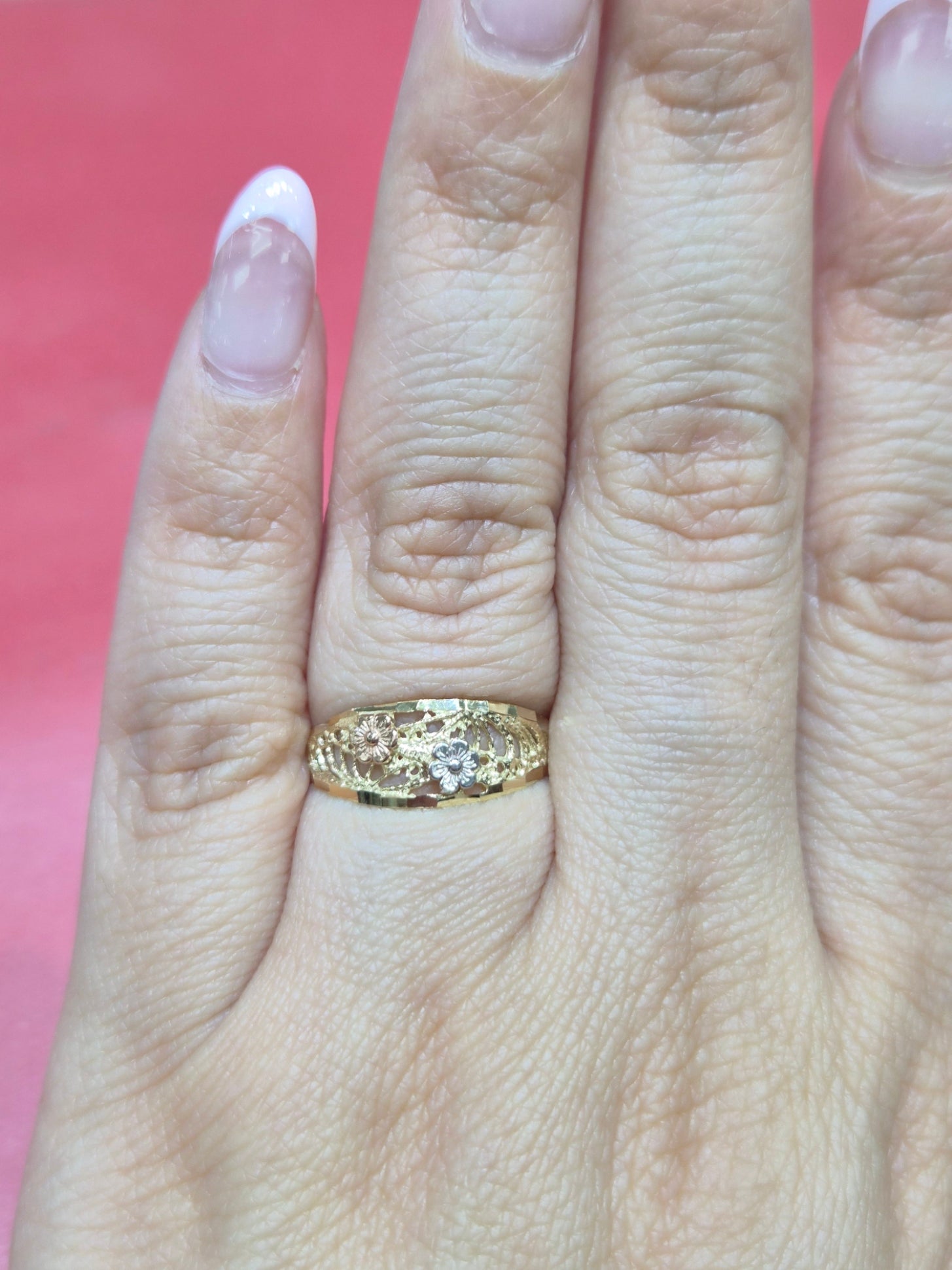 14K Tri-Color Blossom Dream Ring