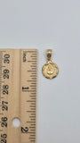 14k gold double-sided pendant with jesus and virgencita