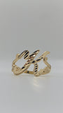 14k gold “k” cursive initial ring