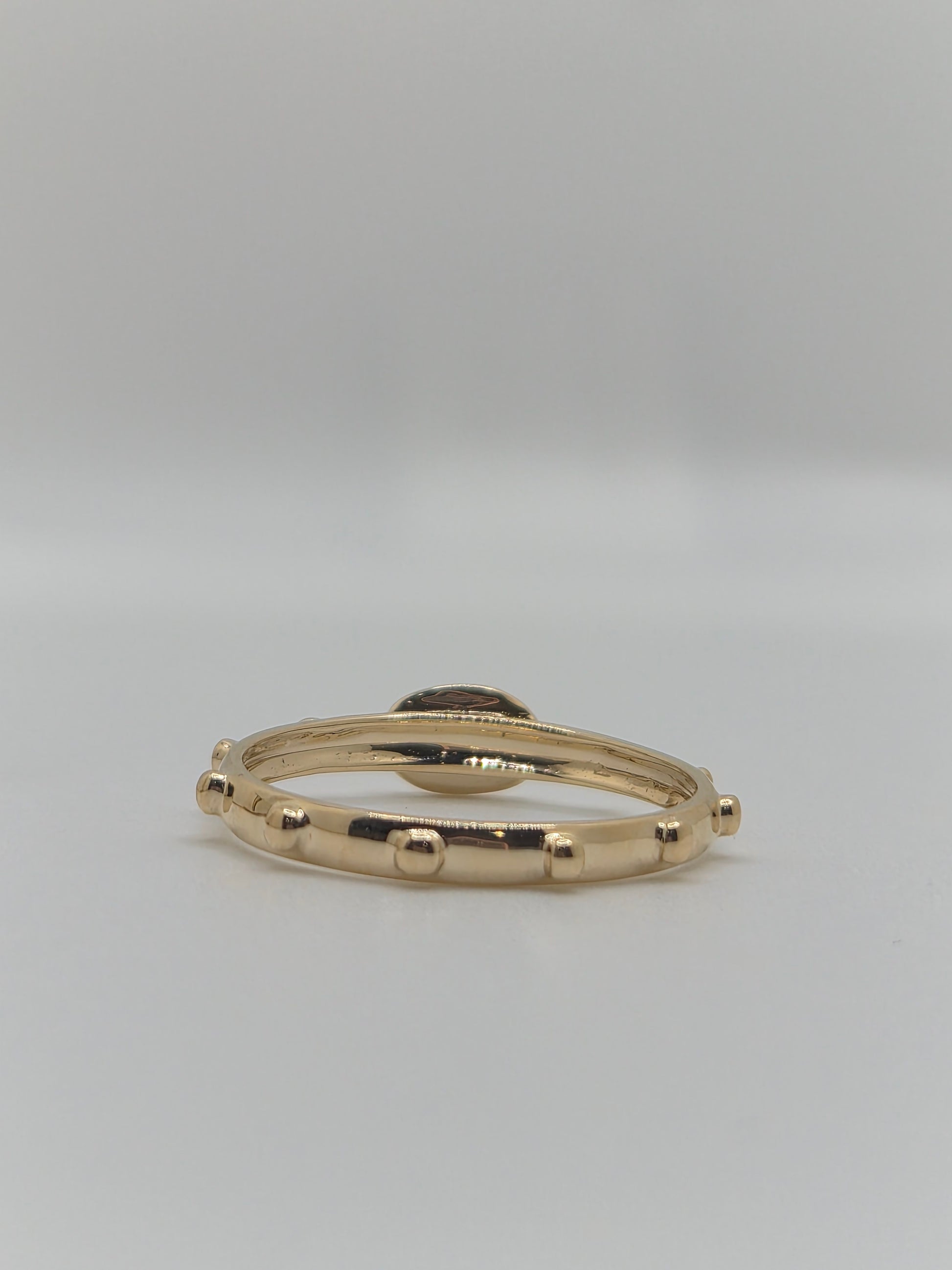 14K Solid Gold Small Sideway Cross Stackable Ring