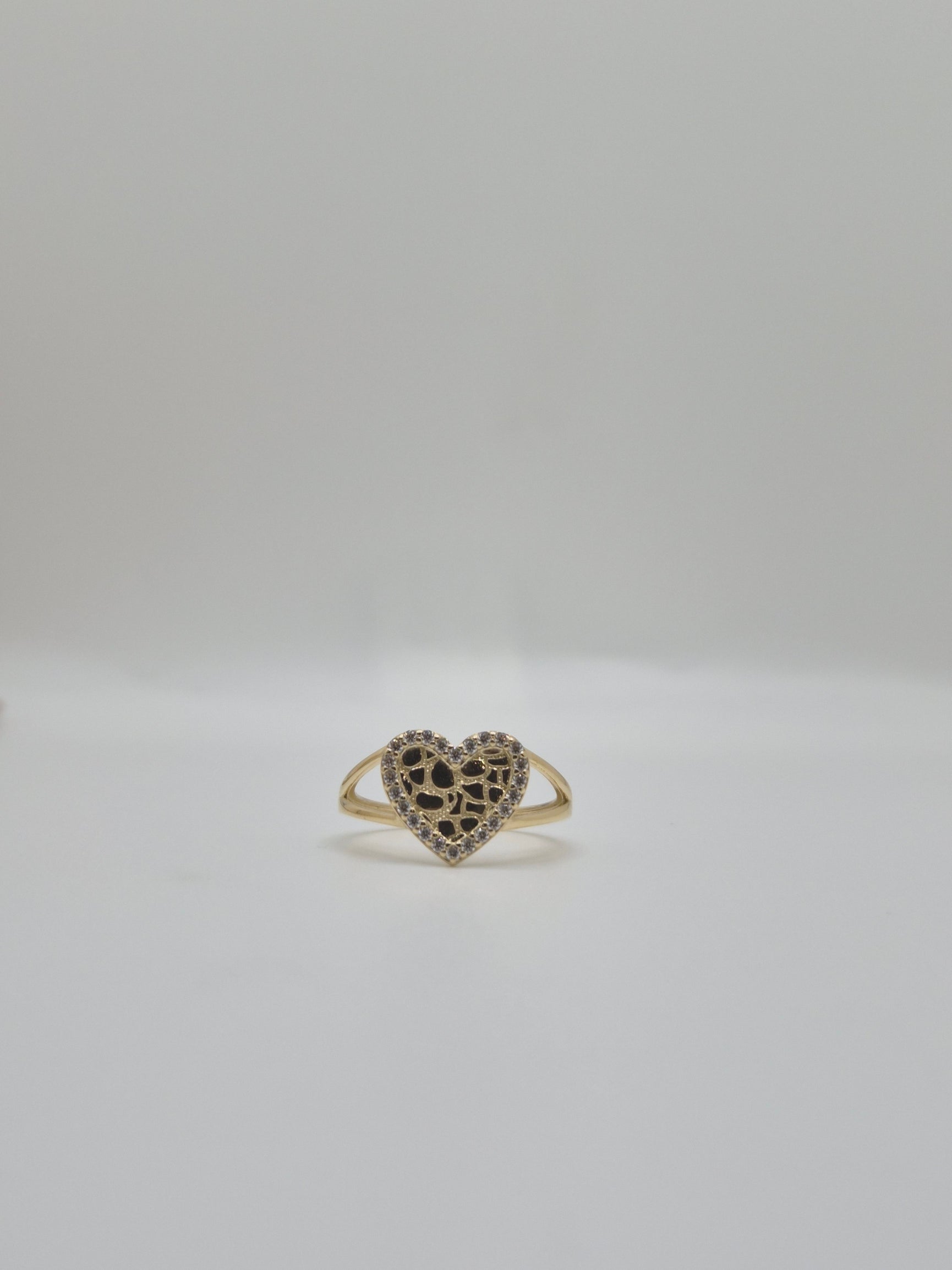 Nugget Heart Glow Ring – 10K