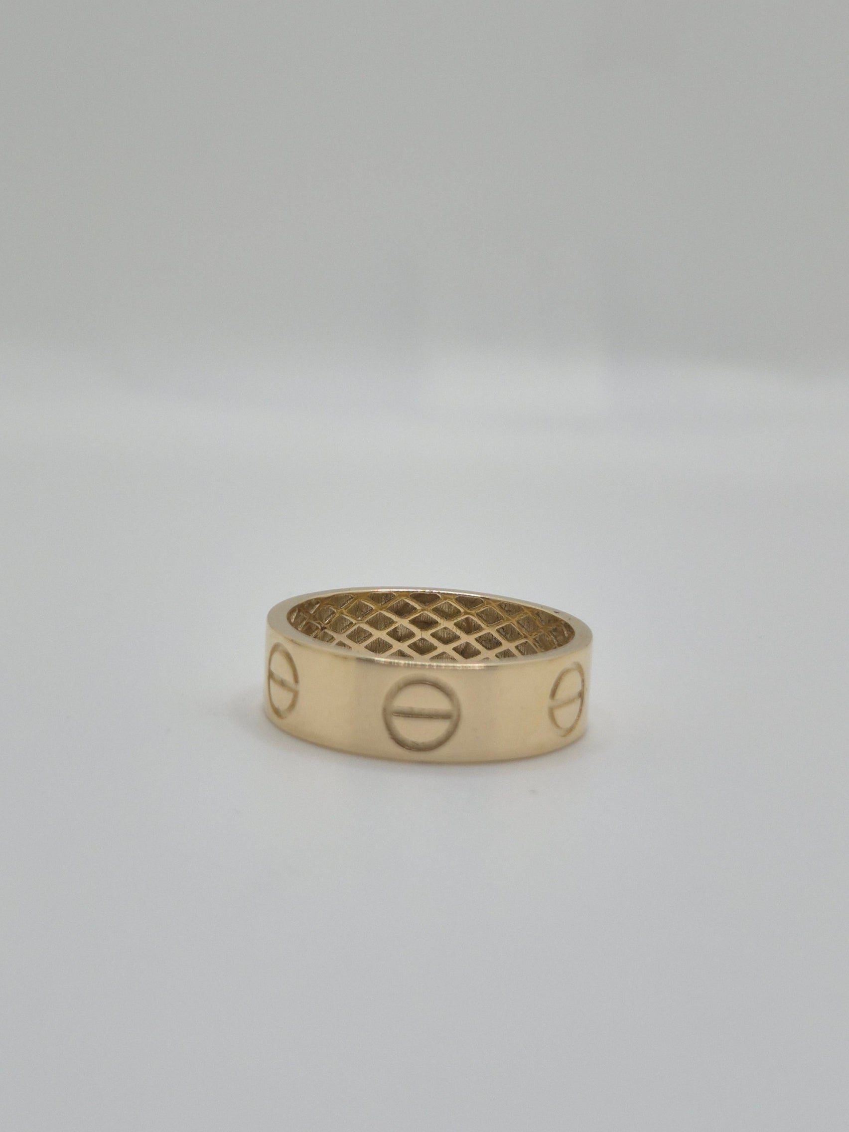 14K Gold Love Ring Band