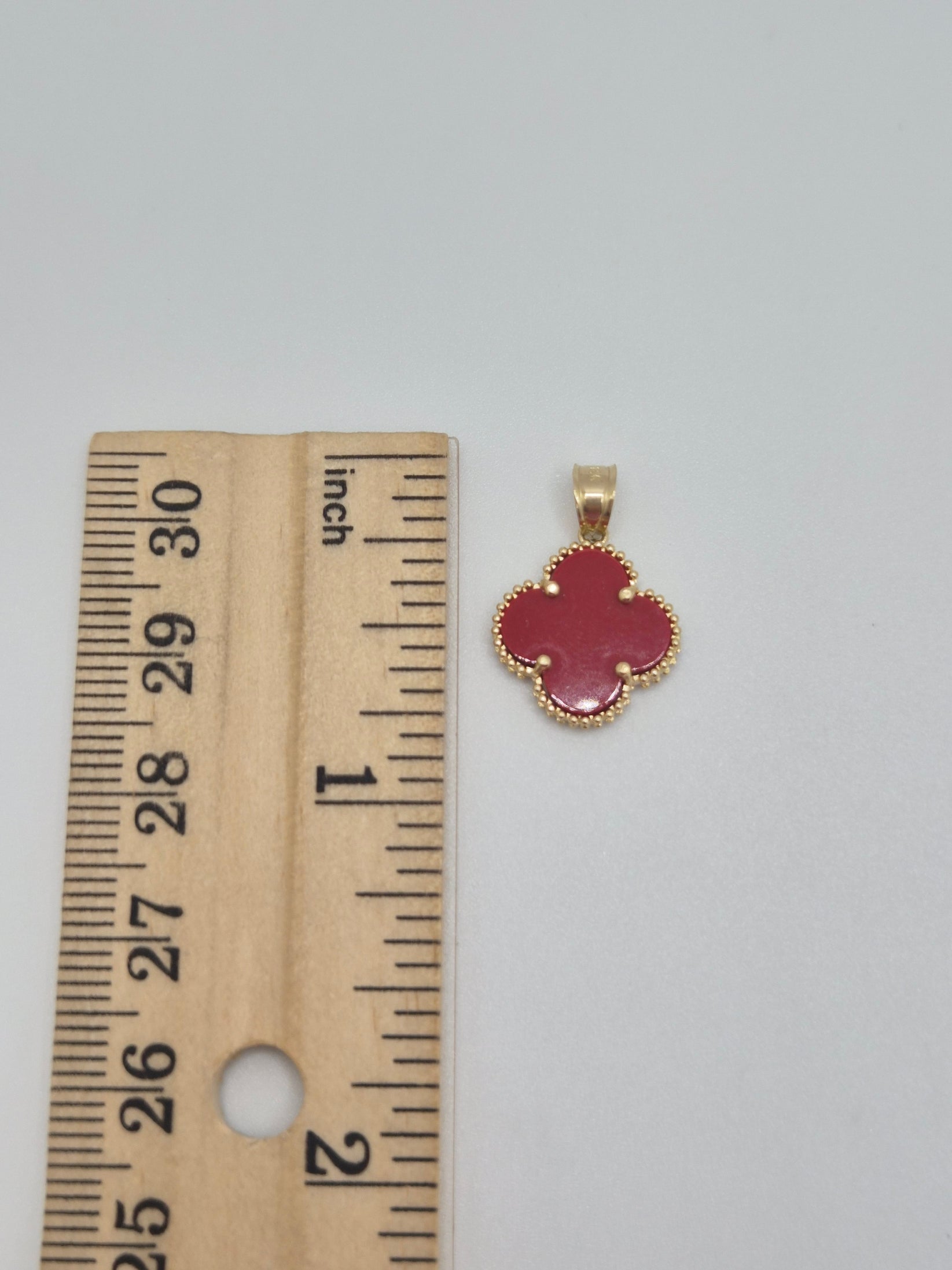 Clover Pendant (Black, Gold, Pink, Red, Blue, Green & White) 14K Gold