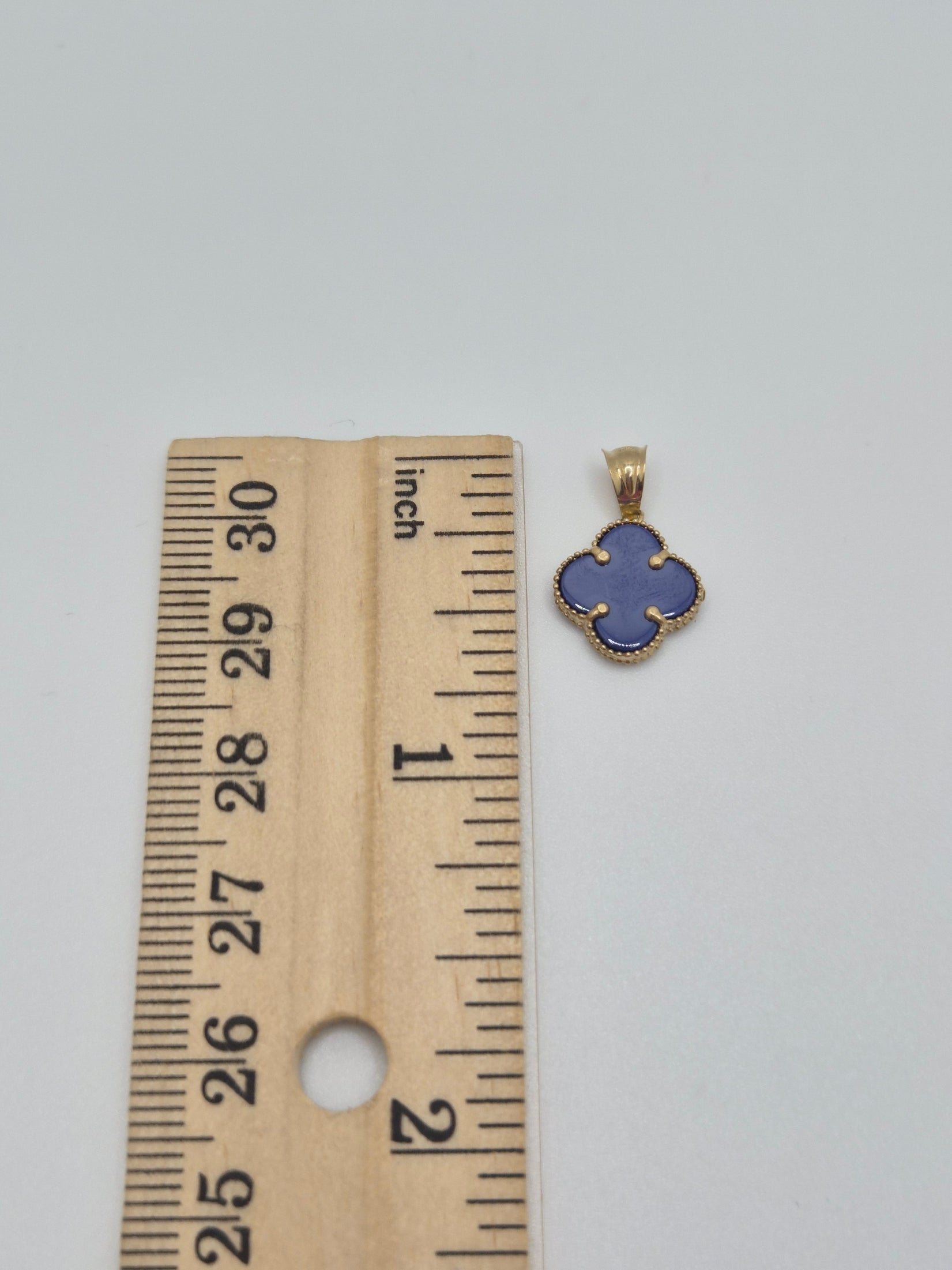 Clover Pendant (Black, Gold, Pink, Red, Blue, Green & White) 14K Gold