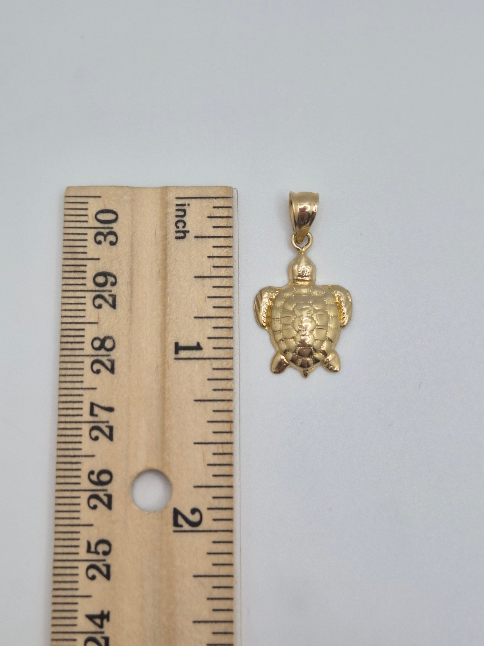14K Gold Turtle Pendant