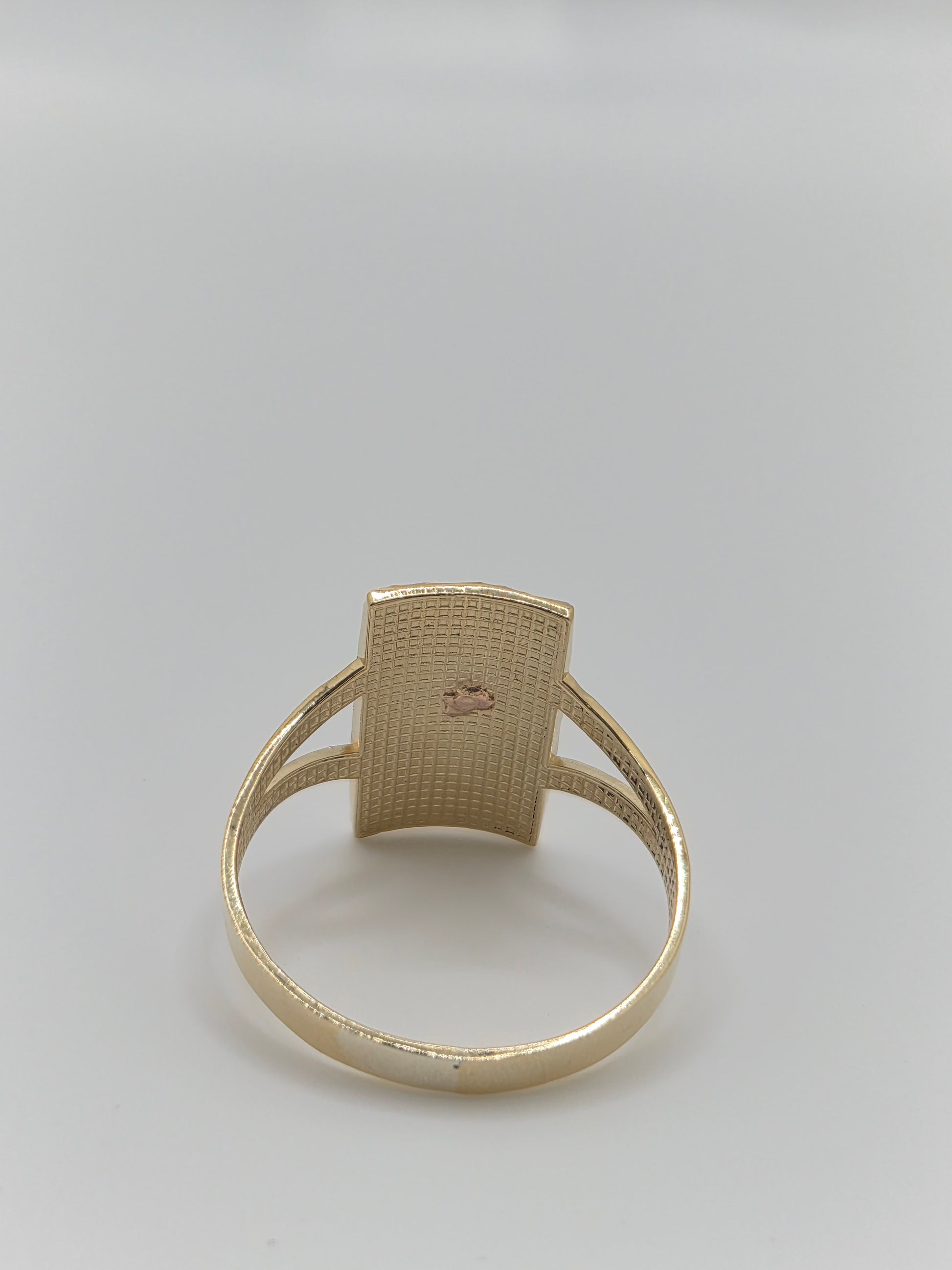 La Virgencita Doradita Rectangle Ring 10K Gold