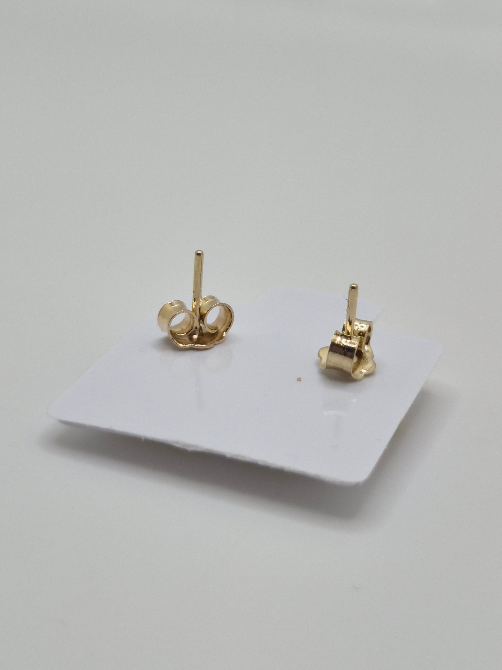 14K Gold Hawaiian Plumeria Stud Earrings