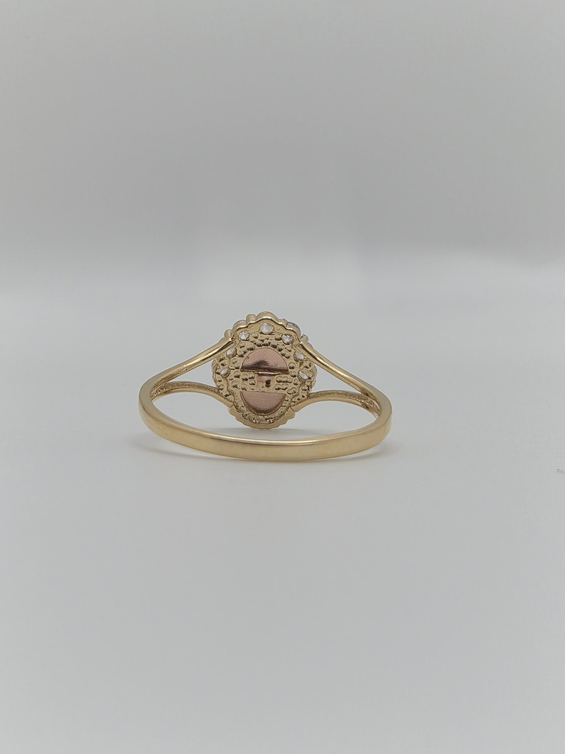 14K Tri-Color Virgencita Guadalupe CZ Ring