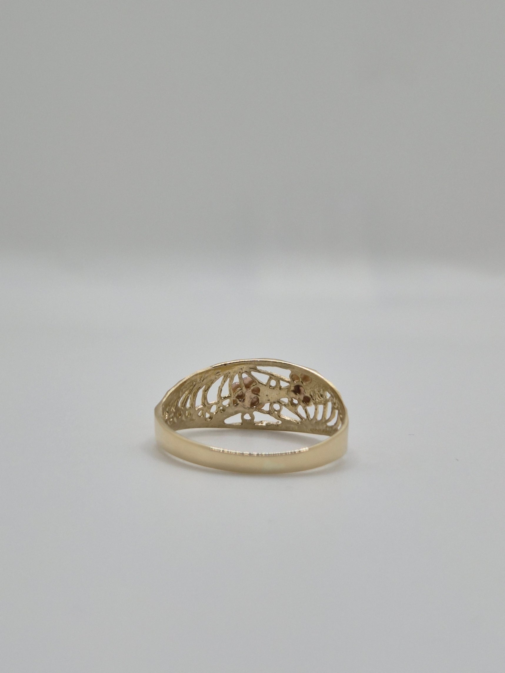 14K Tri-Color Blossom Dream Ring