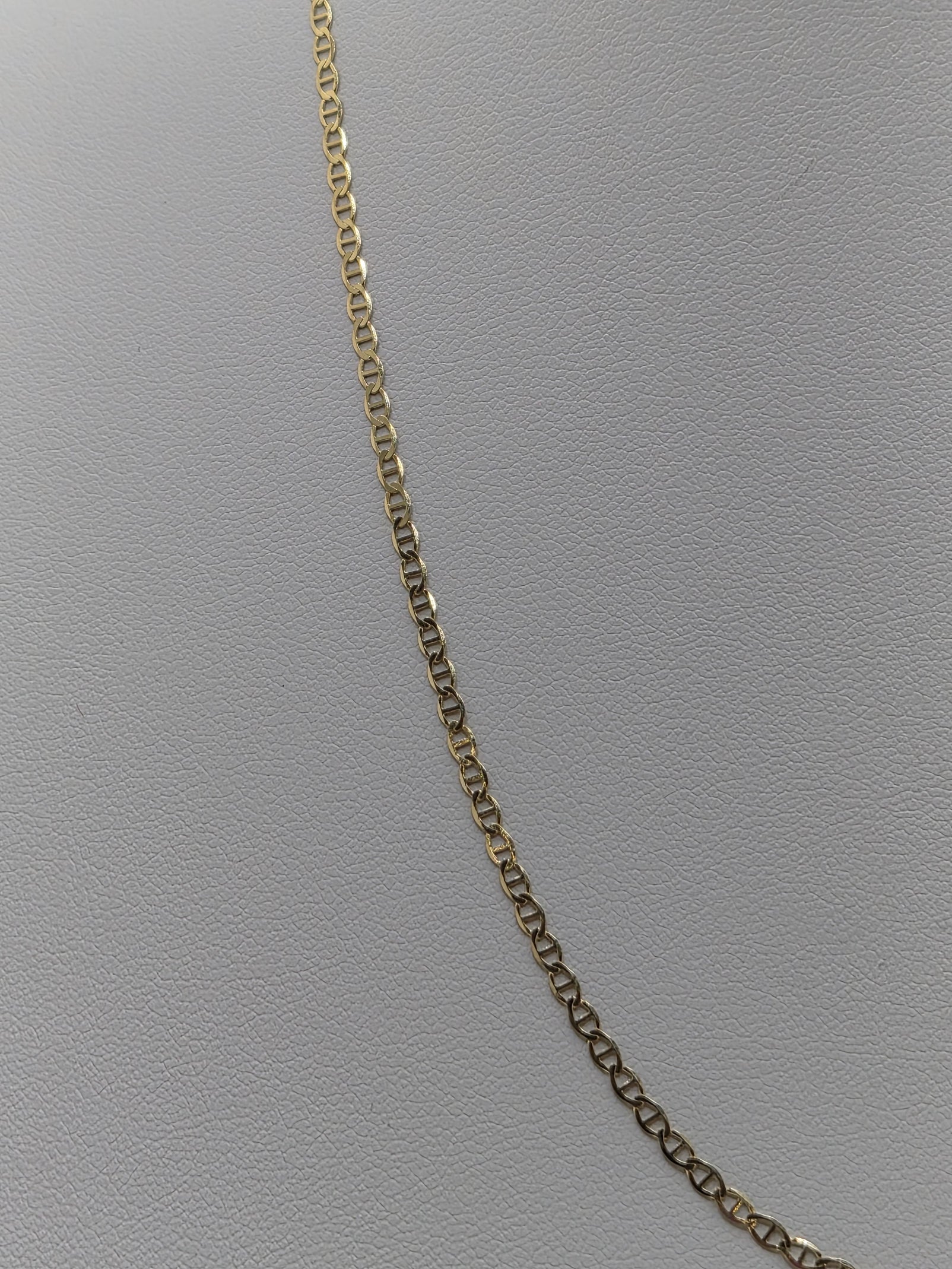 14K Gold Flat Mariner Chain 2mm