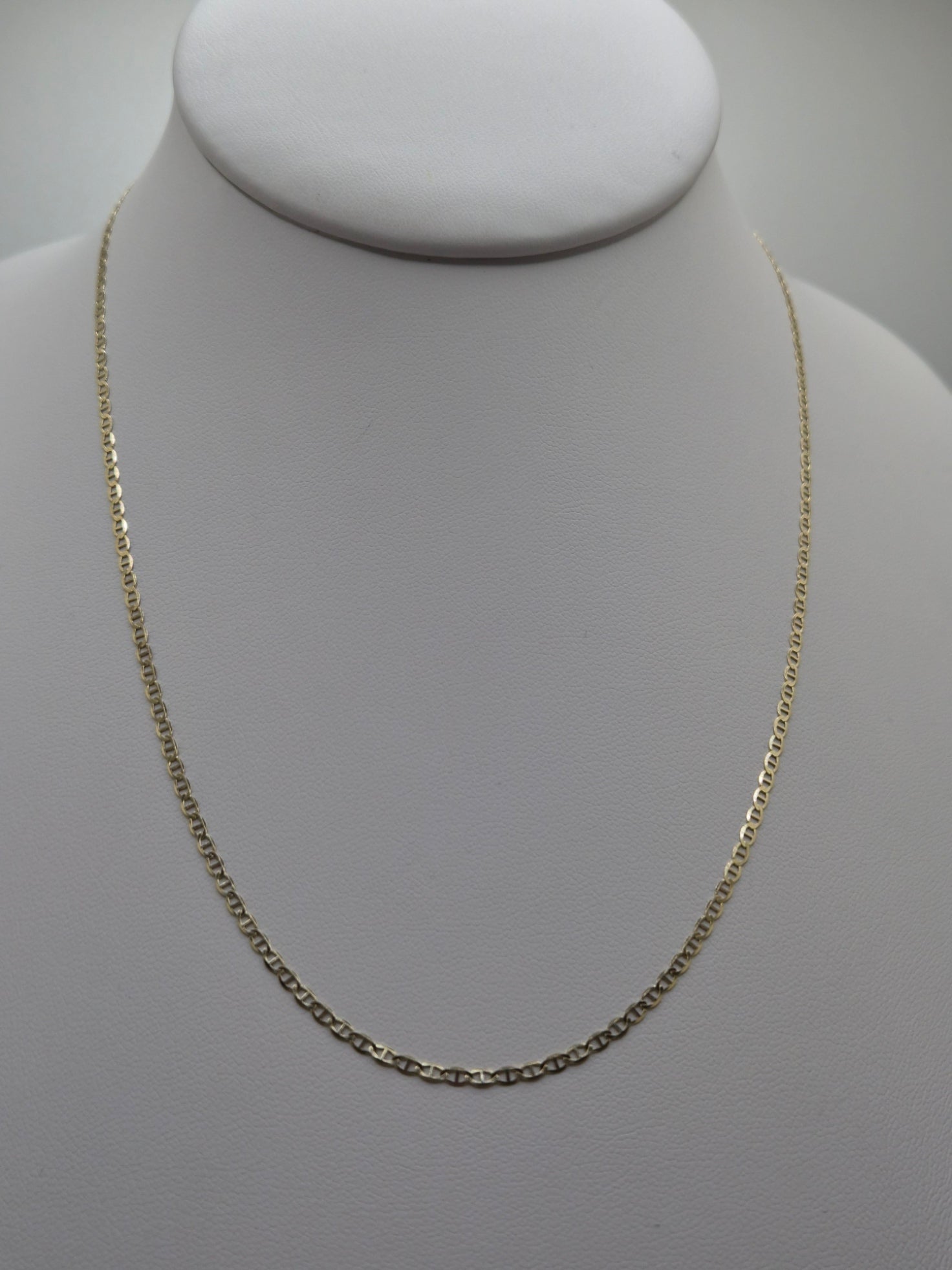 14K Gold Flat Mariner Chain 2mm