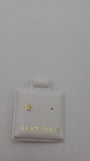 14K Gold Star Flat Back Stud Piercing