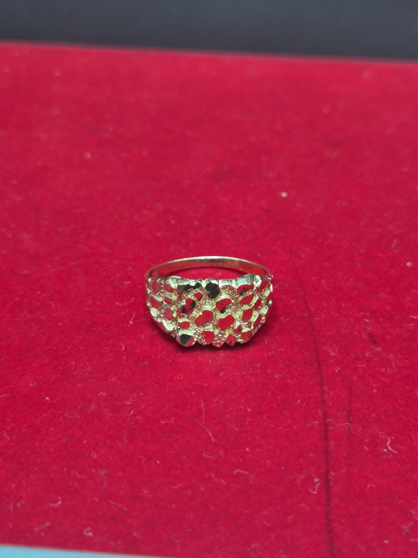 14K Gold Nugget Ring