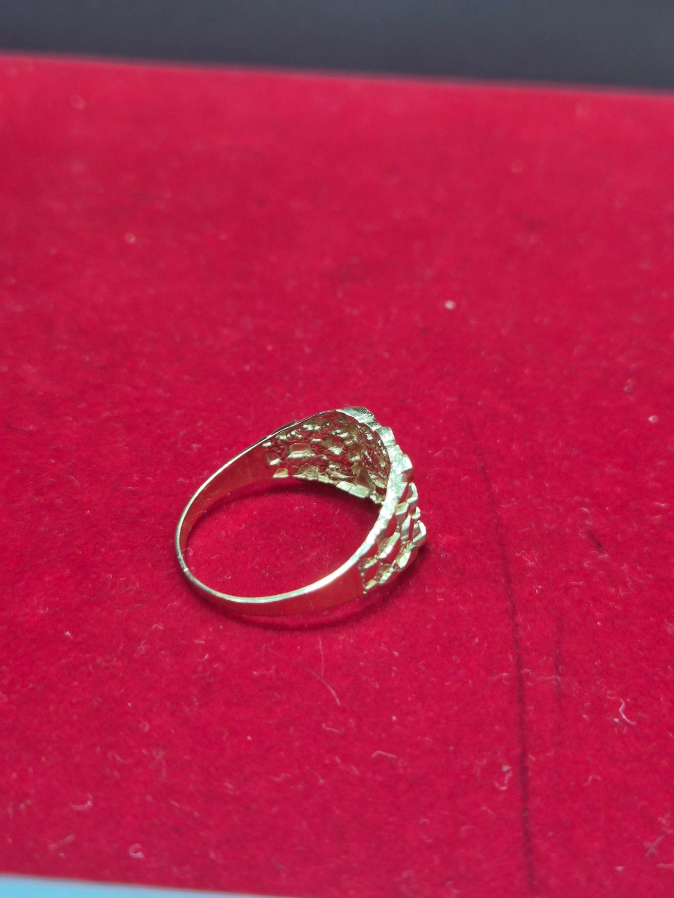 14K Gold Nugget Ring