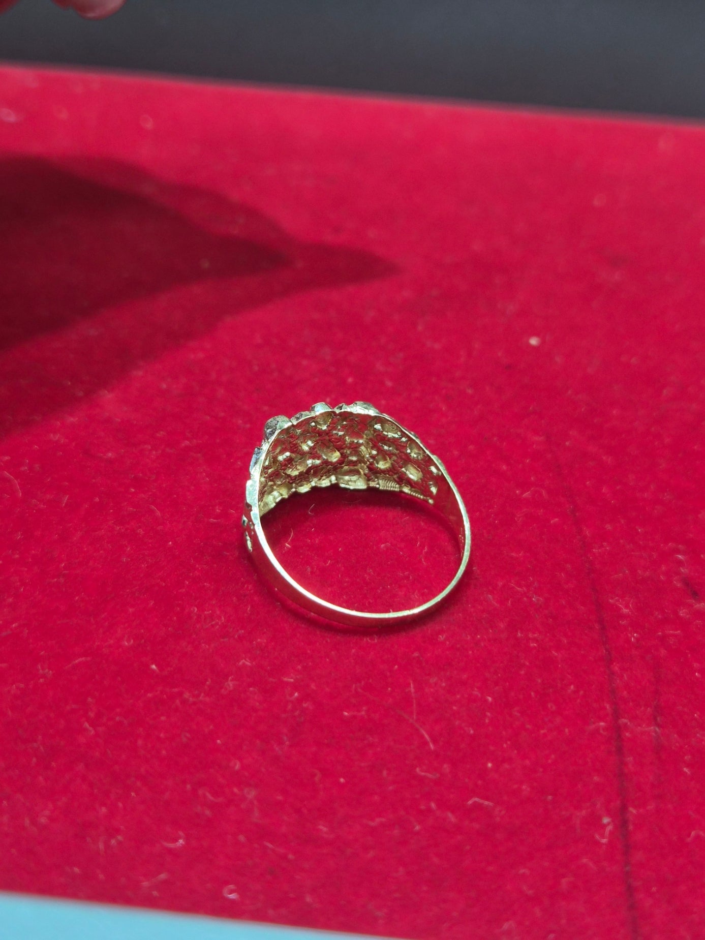 14K Gold Nugget Ring