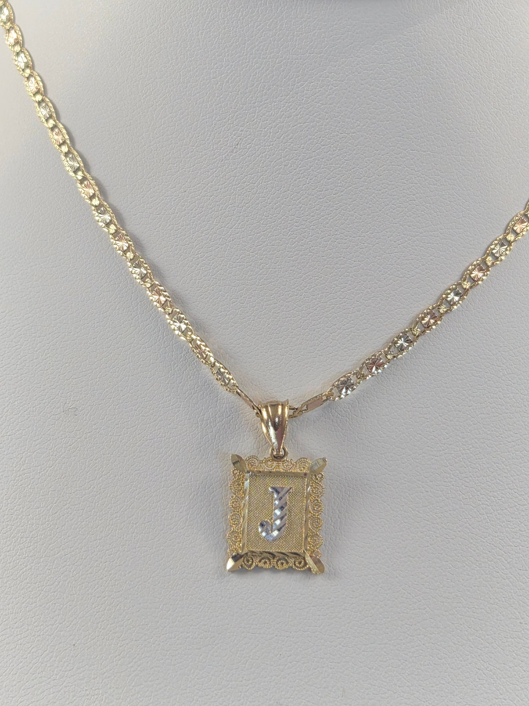 14K Gold Valentino Initial Set