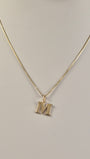 14K Gold Mini Initial Box Chain Set