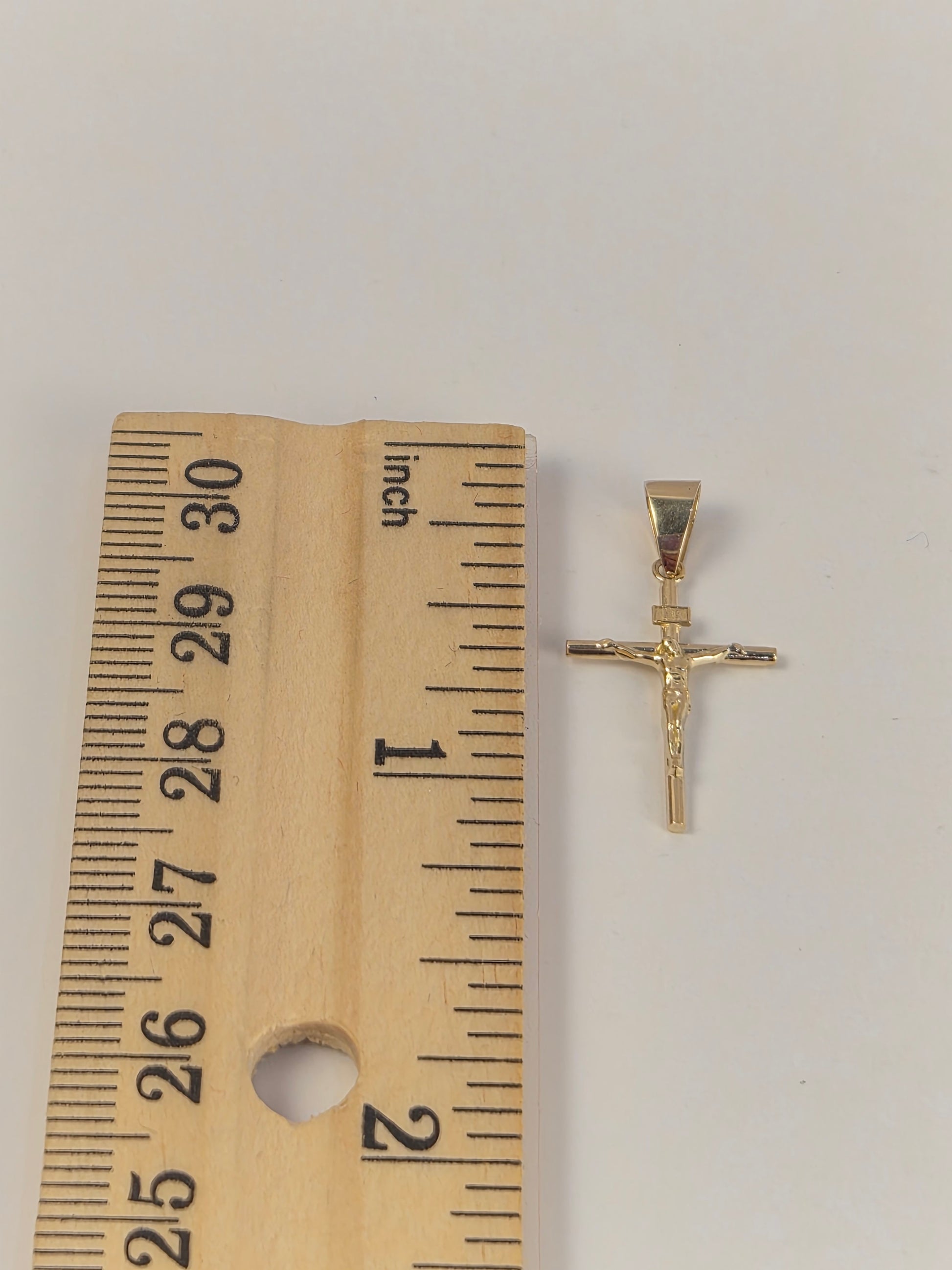 14K Gold Crucifix Pendant