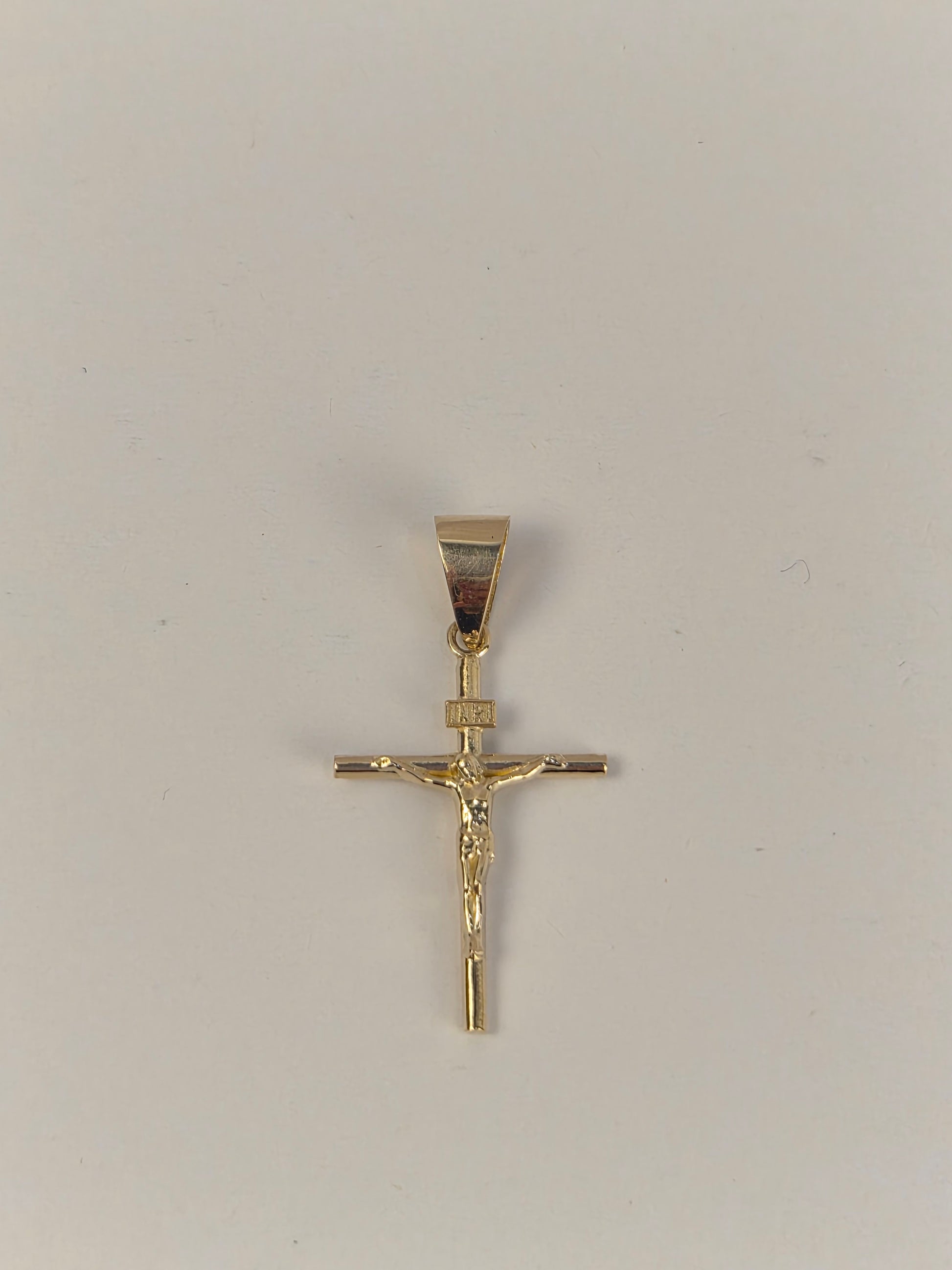 14K Gold Crucifix Pendant