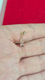 14K Gold Primera Comunión Cross Pendant