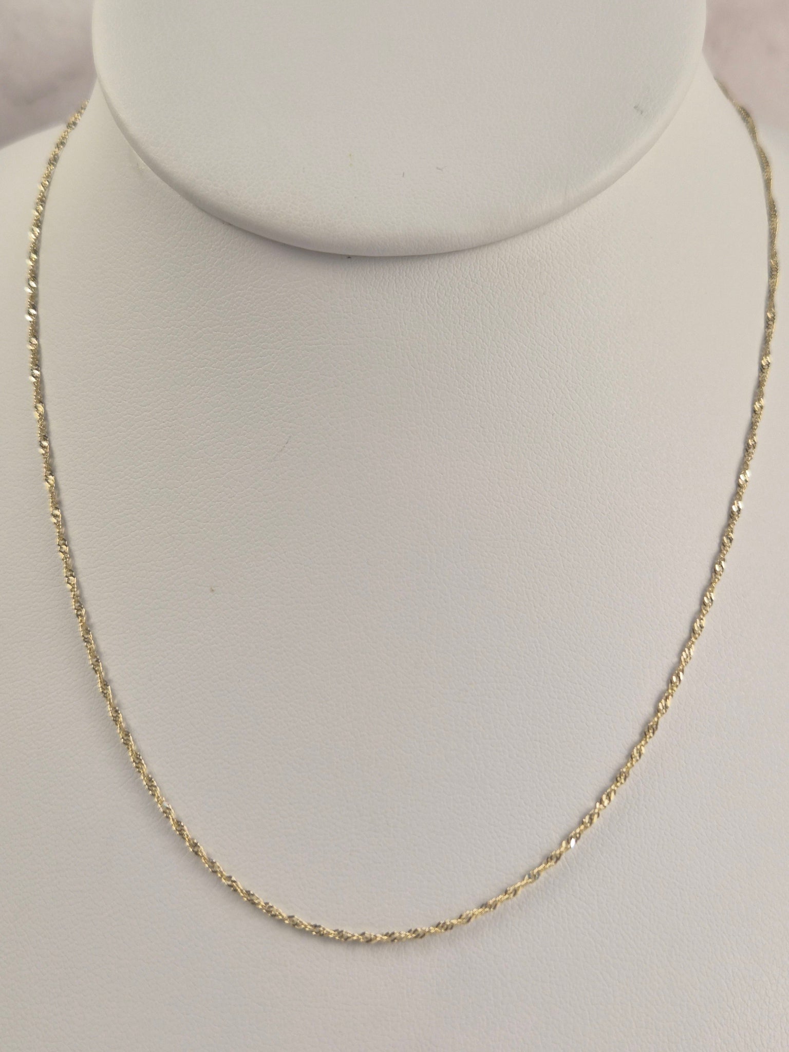 Cadena Singapur de oro de 14 quilates de 1,2 mm (18")