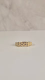 Anillo de pepita de oro de 14 quilates para mujer