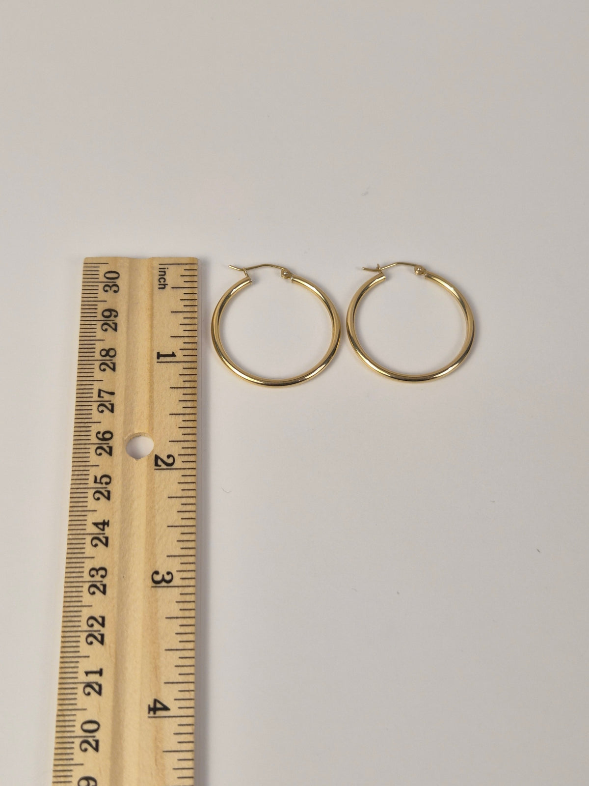 Luna Classic – 14K Gold Classic Hoop Earrings | 30mm