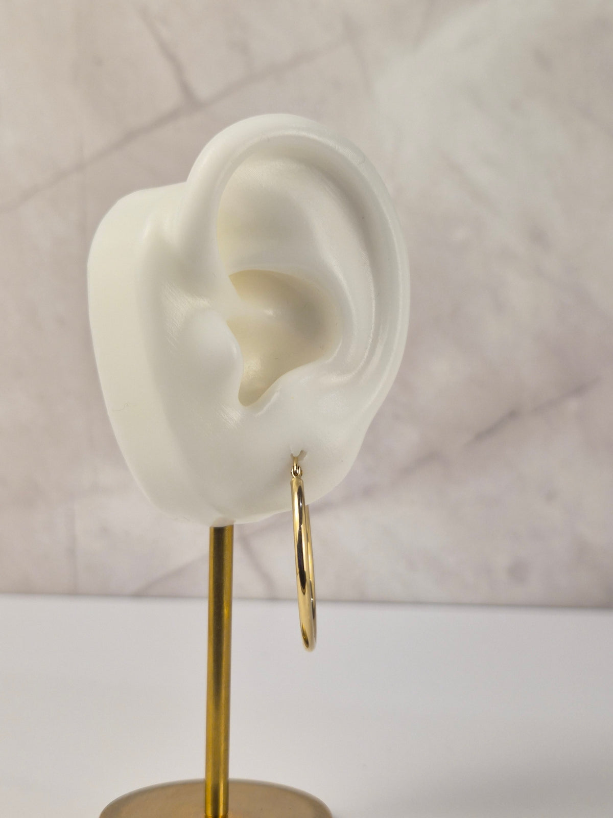 Luna Classic – 14K Gold Classic Hoop Earrings | 30mm