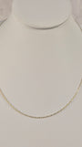 Dainty Paperclip – 10K Gold Necklace