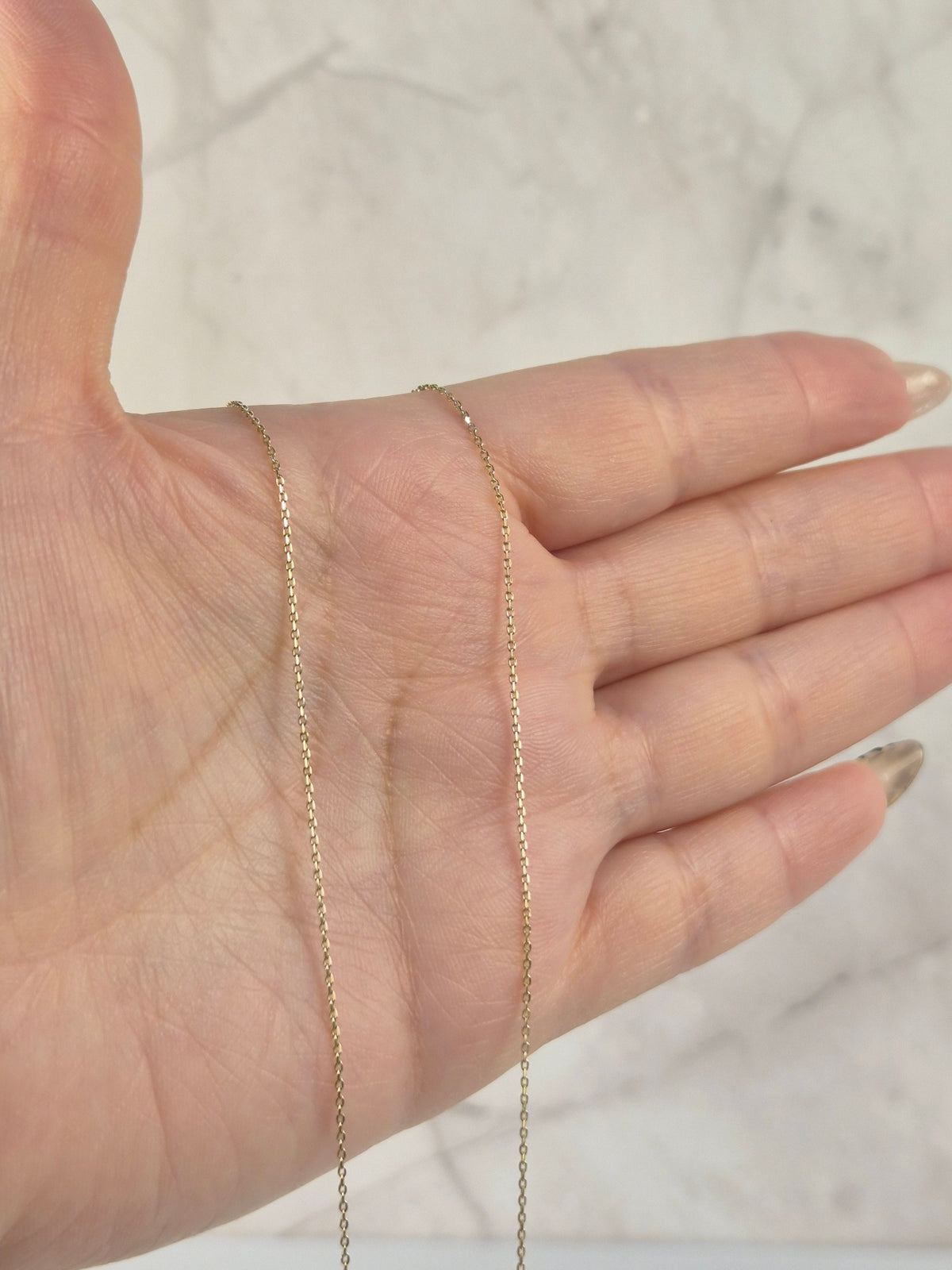 Barely There – 10K Gold Dainty Cable Chain | 18.5"