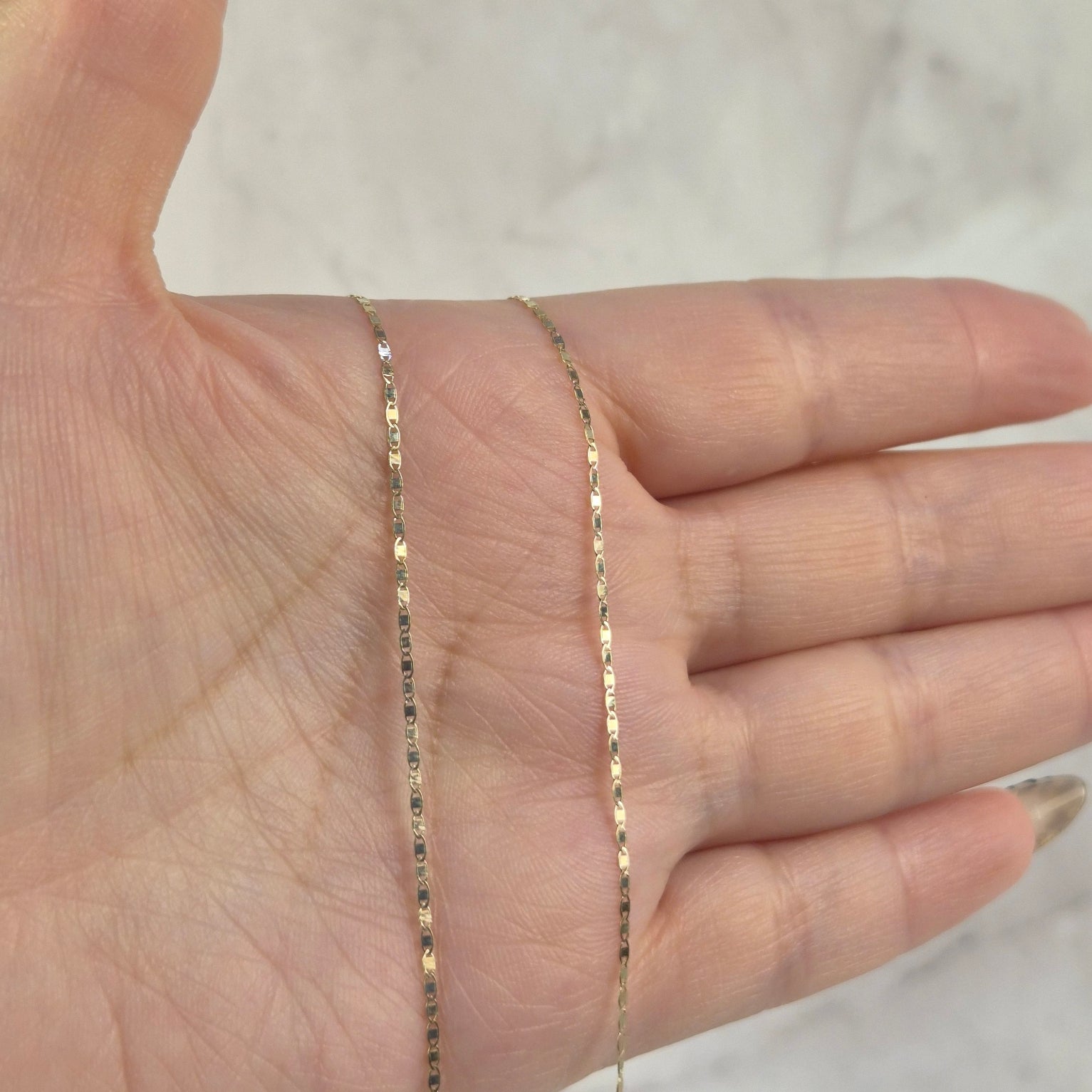 Golden Mirror – 10K Gold Chain | Approx. 20"