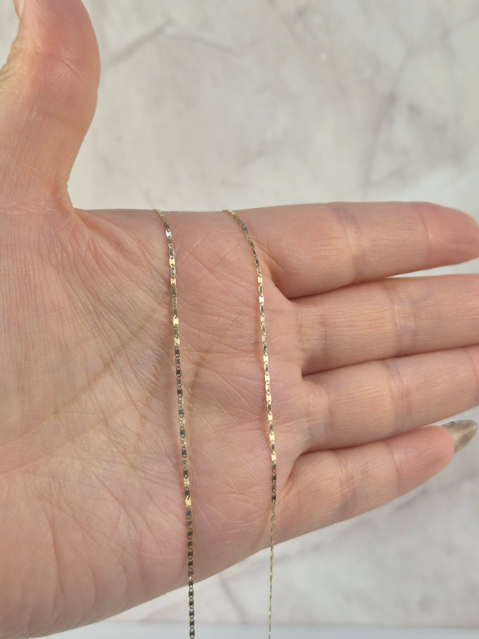 Golden Mirror – 10K Gold Chain | Approx. 20"