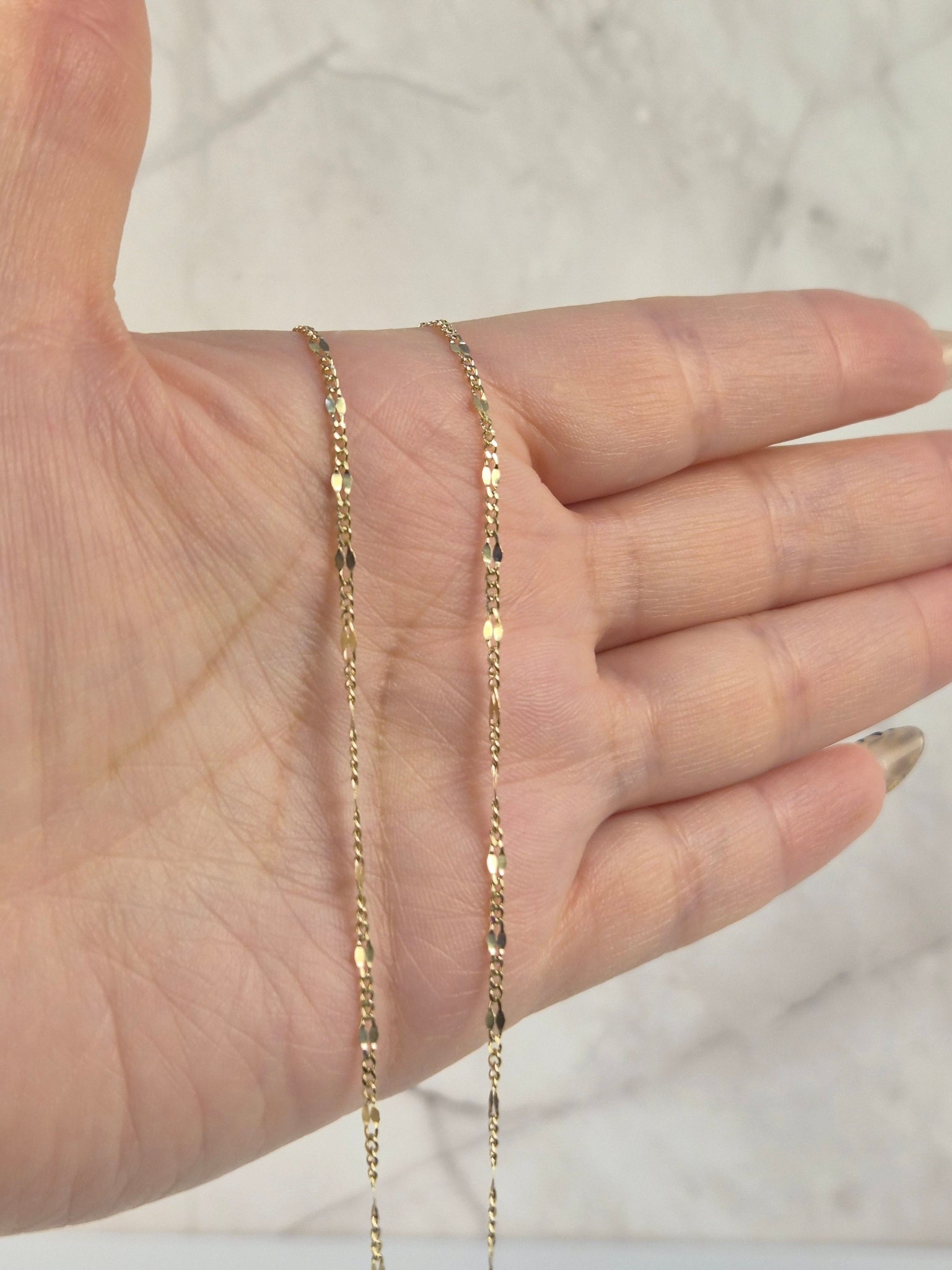 Golden Figaro – 10K Gold Chain | 16"