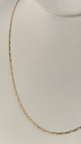 Classic Figaro – 10K Gold Chain | Approx. 20"
