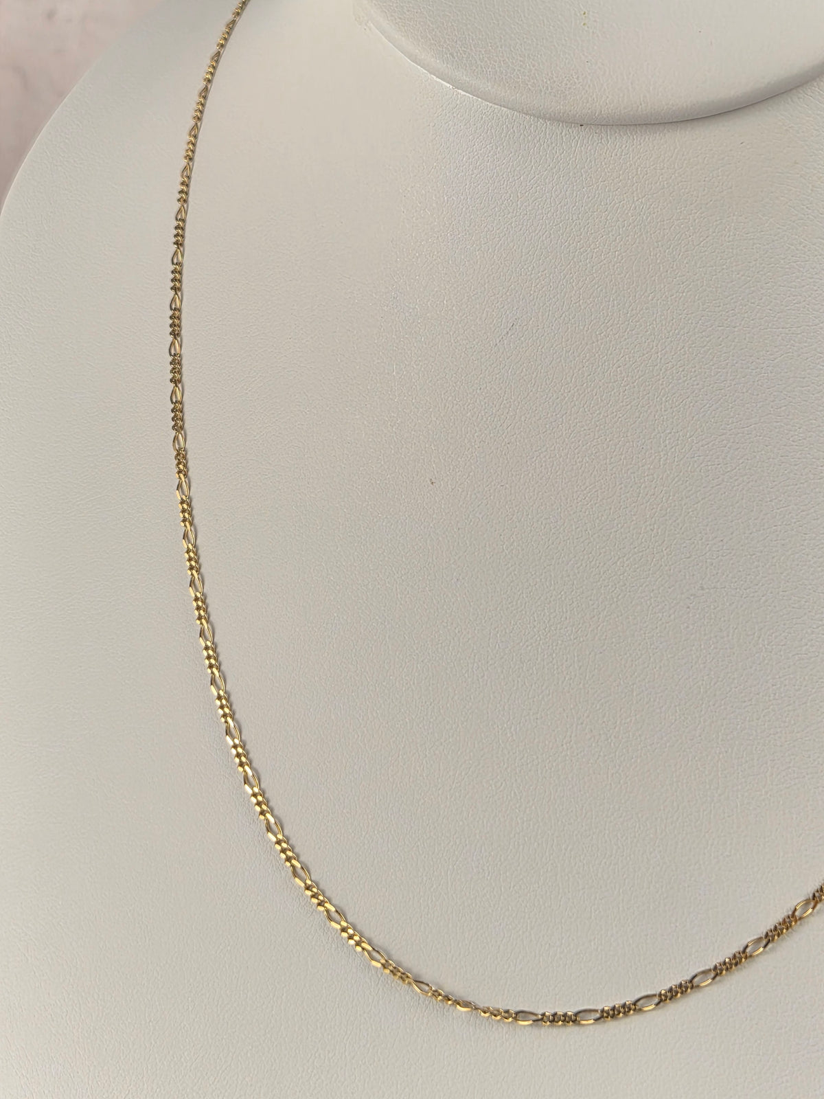 Classic Figaro – 10K Gold Chain | Approx. 20"