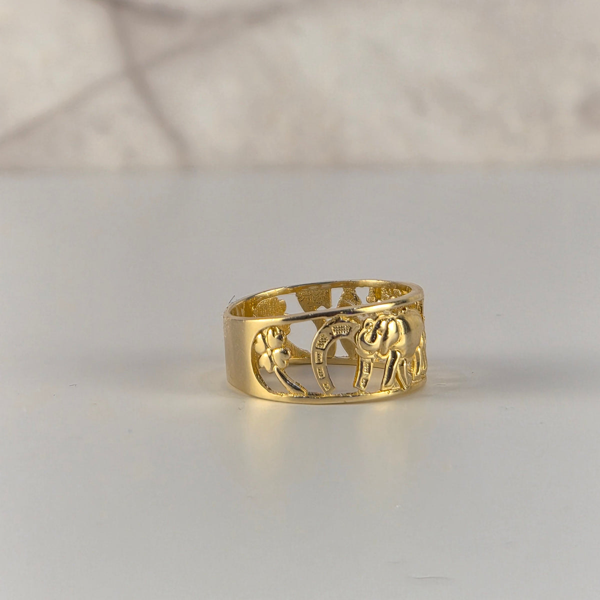 Lucky You – 14K Gold Good Luck Band Ring