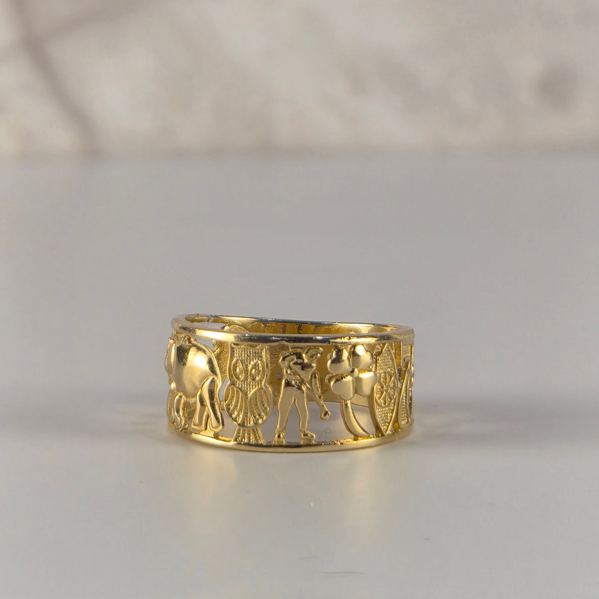 Lucky You – 14K Gold Good Luck Band Ring