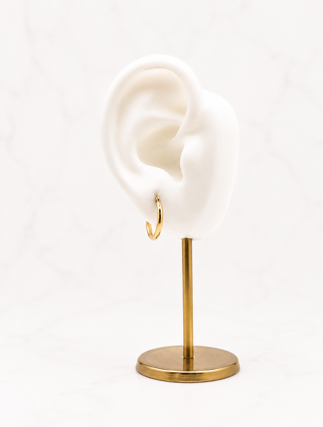 14K Gold Classic Baby Hoops (037)