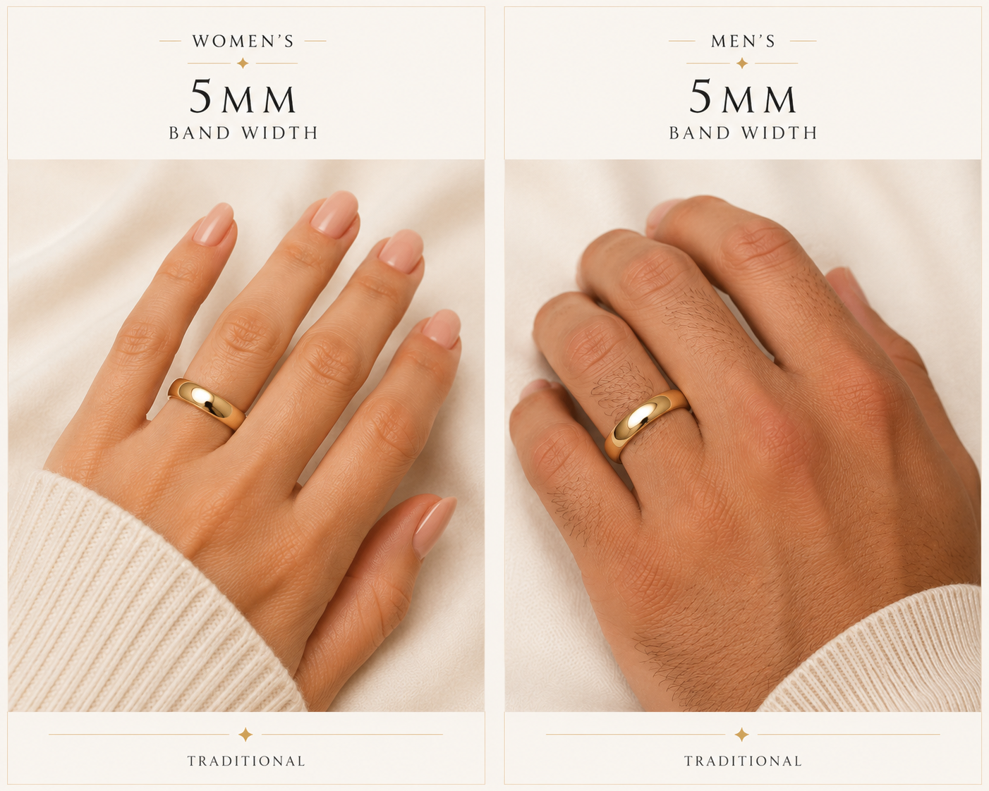 14K Gold 5mm Classic Wedding Band