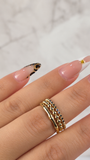 The Golden Trio – 14K Gold Stackable Ring Set