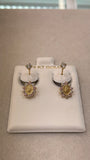 14k gold virgencita virgin mary telephone earrings