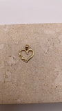 14k gold diana heart pendant