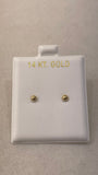 14K Gold 3mm Ball Earrings