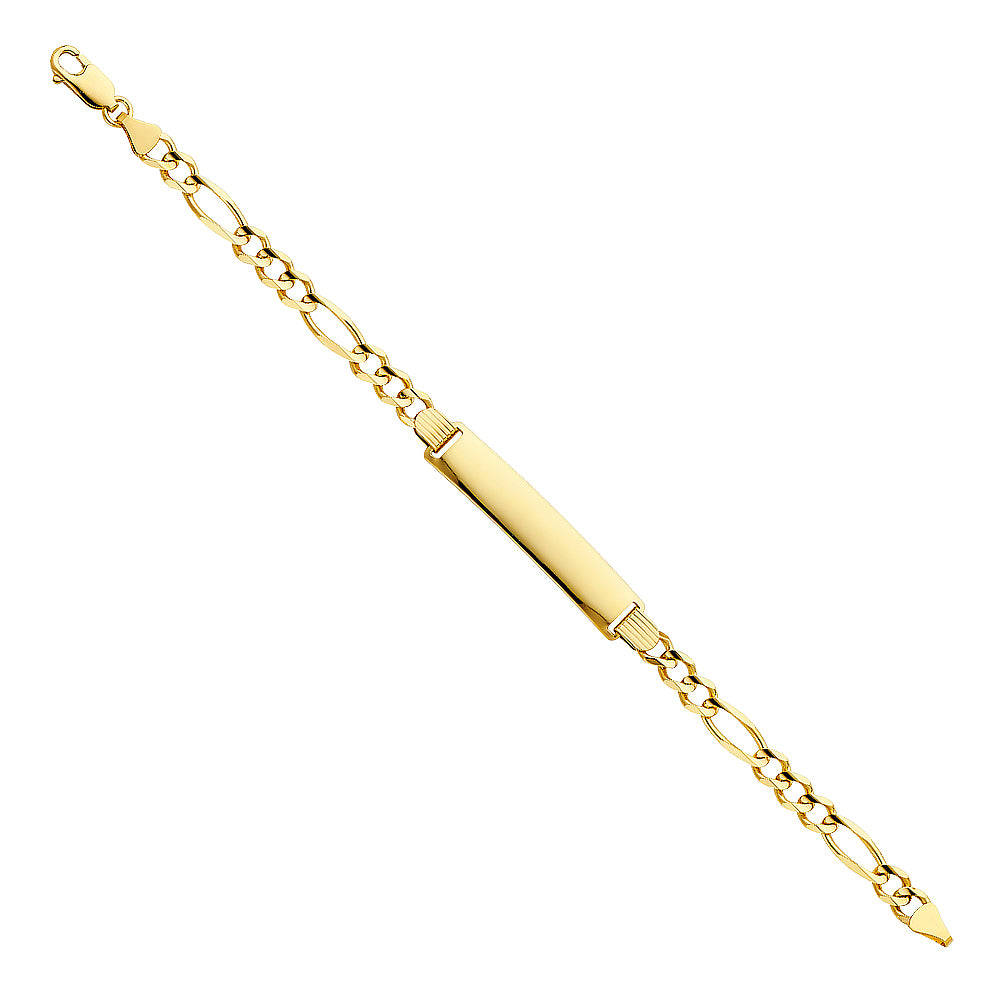 14K Gold Figaro ID Bracelet – 8"