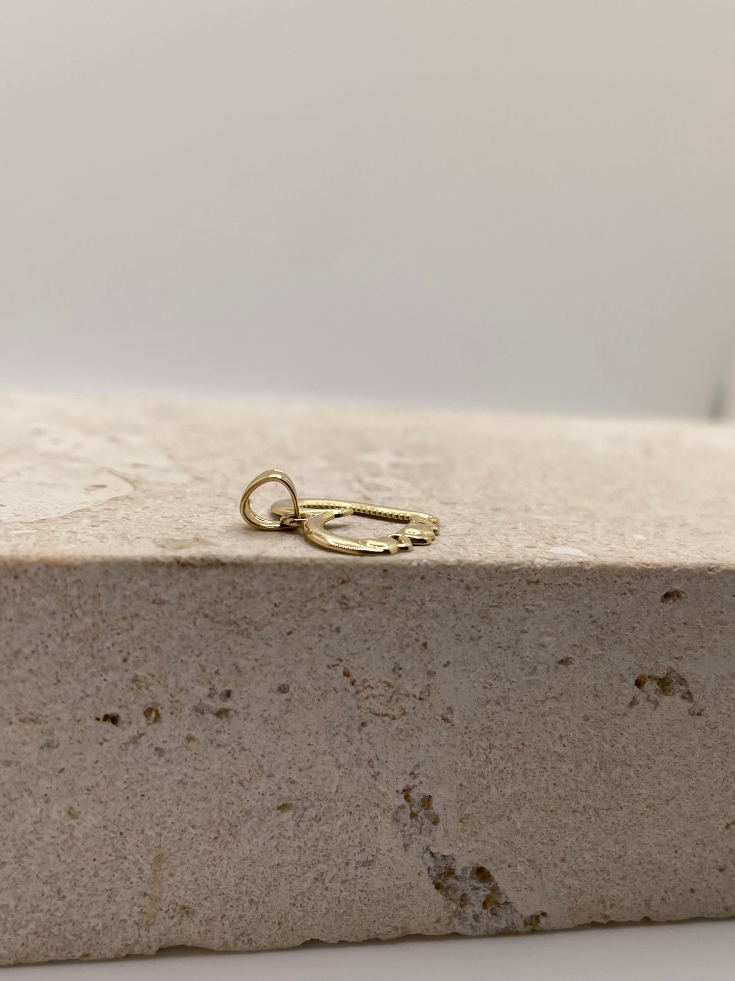 14k gold diana heart pendant