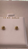 14K Gold 4mm Ball Earrings