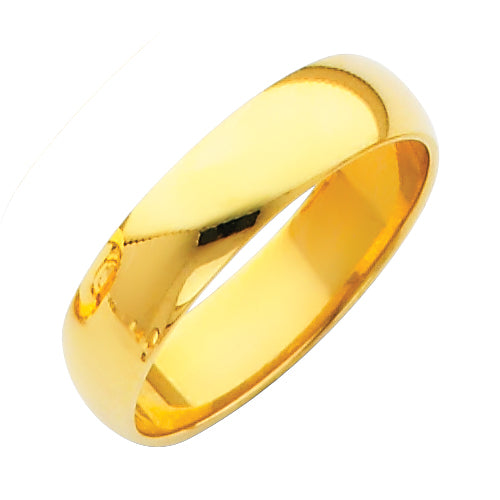 14K Gold 5mm Classic Wedding Band