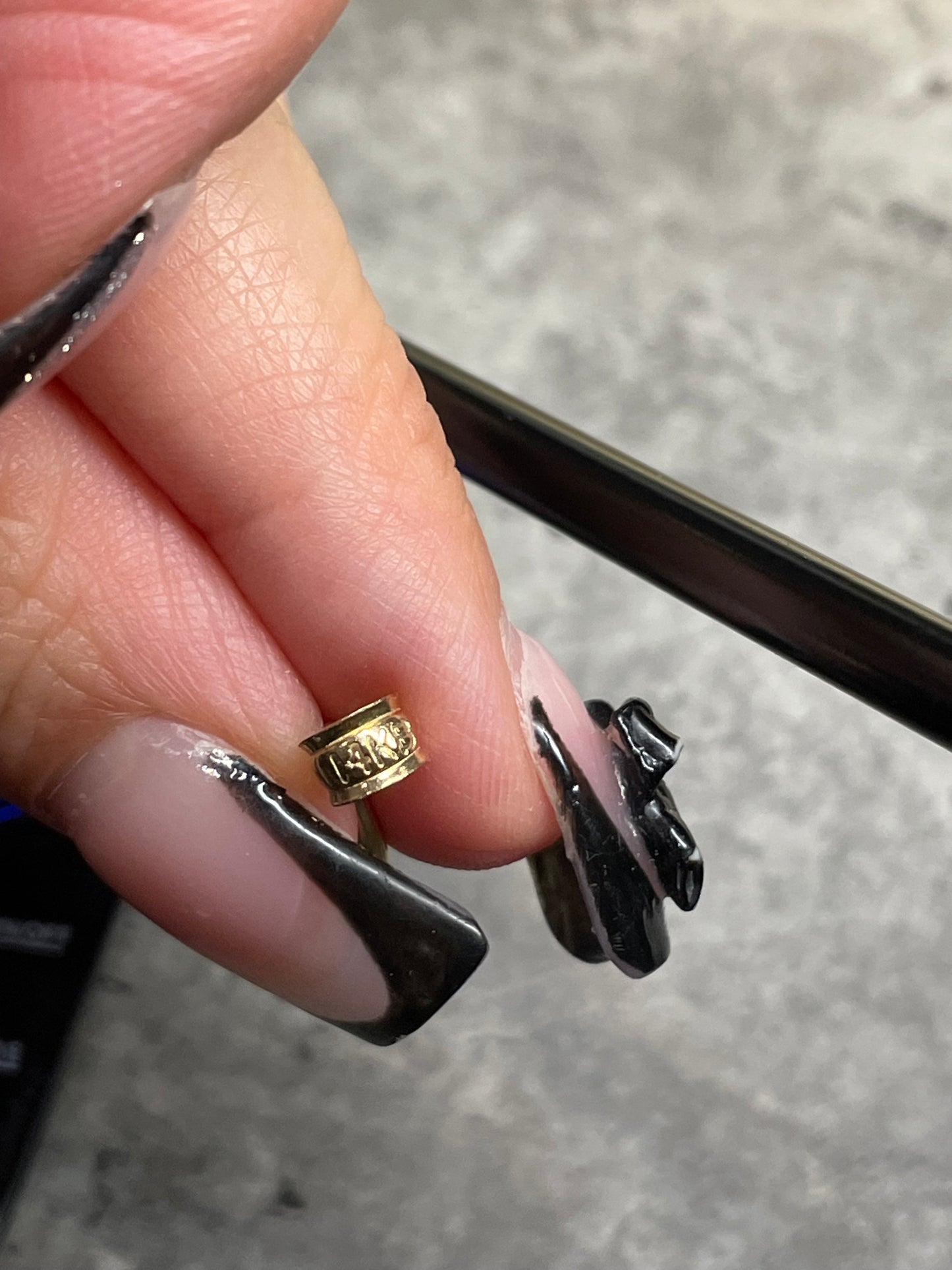 14k gold virgencita pendant