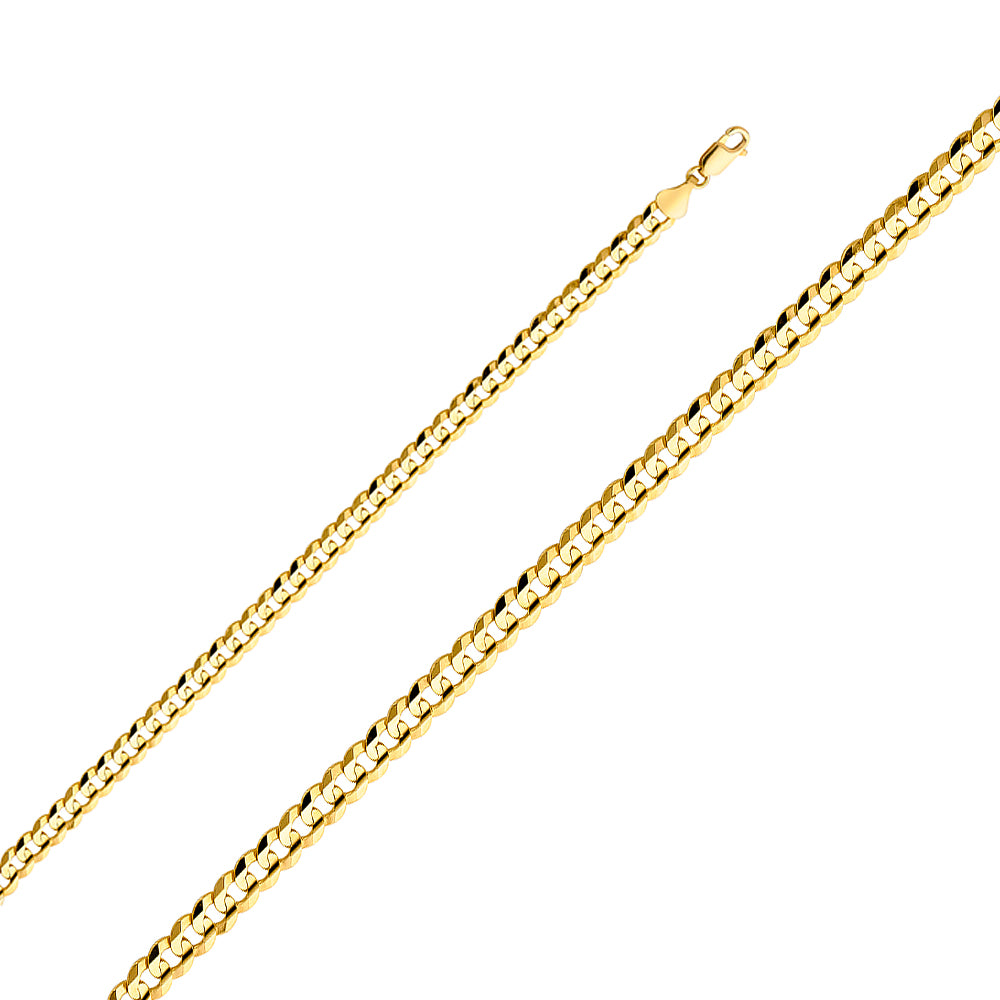 14K Solid Gold Cuban Chain 5.9mm