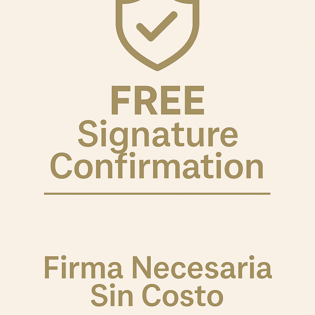 signature confirmation (add-on) – ESTRELLA DE ORO